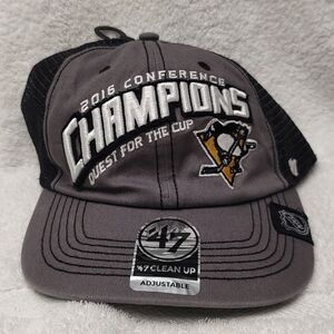 47 Brand Pittsburgh Penguins Trucker Snapback Hat - New